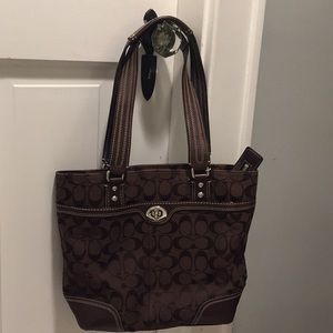 Authentic brown Coach purse